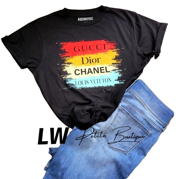 Fashion Designers Graphic Black/ Multi Tee - Picture 2 of 4